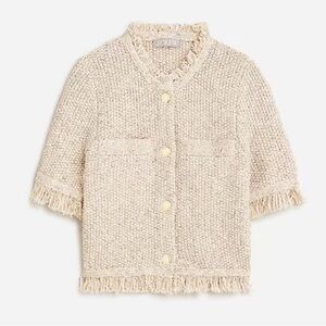 J.Crew Cream Textured Jacket